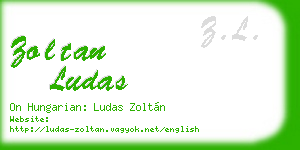 zoltan ludas business card